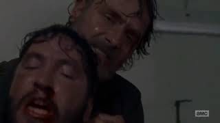 The Walking Dead 8x02  Rick kills Gracies father  Morgan has flashbacks [upl. by Nylac]