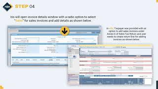 Sales Invoice Management on IRIS  Single Sales Tax Return [upl. by Lief421]