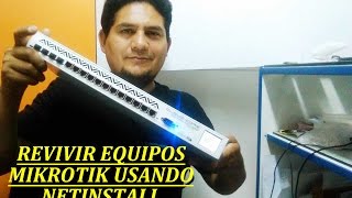 REPARAR MIKROTIK USANDO NETINSTALL [upl. by Sivrad]