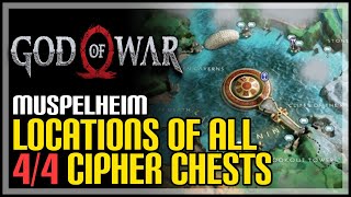 How to Unlock Muspelheim God of War All Muspelheim Cipher Chest Locations [upl. by Ahsias156]