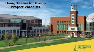 Using Teams for Group Project Video 1 [upl. by Annairba793]