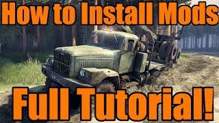 Spin Tires  How To Install Mods and Maps Full Tutorial from Start to Finish [upl. by Hiltan]