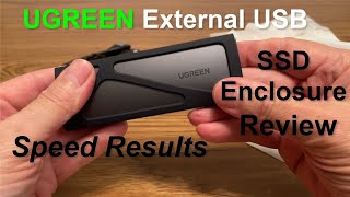 UGREEN M2 NVMe Hard Drive Enclosure SSD Review amp unboxing  Speed Results [upl. by Dorren]