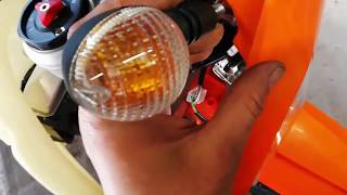 KTM EXC indicators and wiring installation [upl. by Dj]