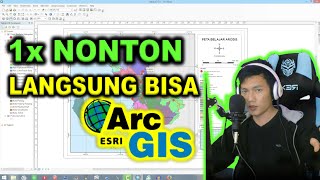 Tutorial Membuat Peta bagi Pemula  ArcGIS 10 [upl. by Nylodnewg]