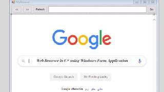 How to create a Web Browser in C Windows Form Application TouchStarInstitute C [upl. by Norbel985]