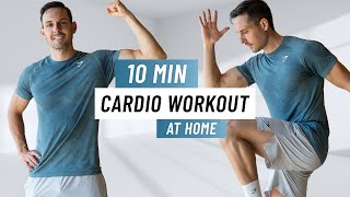 10 Min Cardio Workout At Home Fat Burning No Equipment [upl. by Allemrac141]