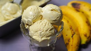 Banana Ice Cream Recipe  Easy Homemade Ice Cream Recipe  Yummy [upl. by Hiltner]