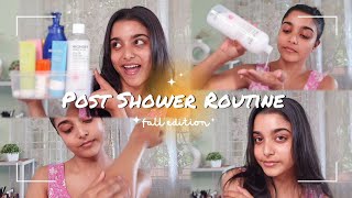 My POST SHOWER ROUTINE🫧SkincareHaircareBodycare☃️ [upl. by Lipfert580]