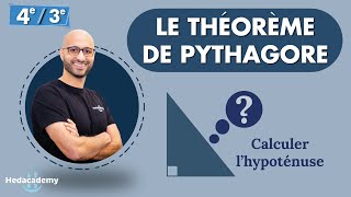 Théorème de Pythagore  Calcul de lhypoténuse [upl. by Eimareg]