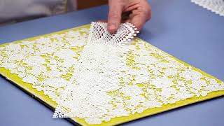 How to Decorate with Cake Lace  Global Sugar Art [upl. by Gittel]