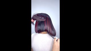 Mechas Rojas shortvideo  RAUL ROA ESTILISTA [upl. by Erdnad]