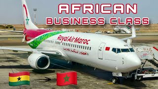 The African Business Class  Royal Air Maroc B737 🇬🇭 Accra  Casablanca 🇲🇦 FULL FLIGHT REPORT [upl. by Ring]