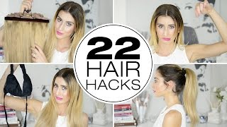 22 Hair Hacks For Thick Hair [upl. by Tippets758]