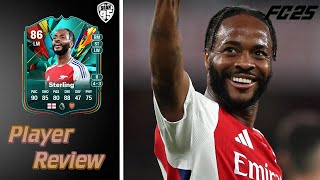 FC25 IS HIS SBC WORTH IT  86 TOTAL RUSH STERLING PLAYER REVIEW  FC 25 RAHEEM STERLING REVIEW [upl. by Alderman529]