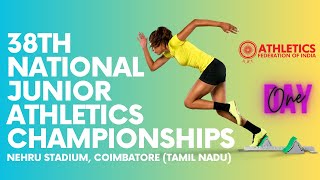 38TH NATIONAL JUNIOR ATHLETICS CHAMPIONSHIPS 2023  DAY 1  COIMBATORE TAMIL NADU [upl. by Anahcar]