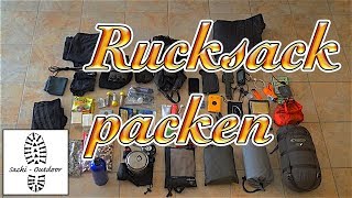 Wanderwissen Rucksack richtig packen [upl. by Granlund]