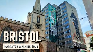 BRISTOL  4K Narrated Walking Tour  Lets Walk 2022 [upl. by Aanas]