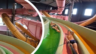 Sportoase GrootSchijn Antwerpen  Overview  Water Slides amp Pools [upl. by Ioj]