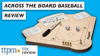 Baseball Game Wooden Board Game Review from Across the Board Game [upl. by Lazes]