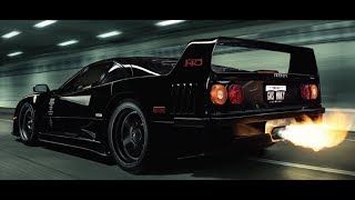 Ferrari F40  best compilation Loud sound launch control drift and flames pure sound Motorsport [upl. by Seaman]