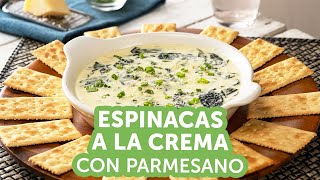 Espinacas a la Crema con Parmesano  Kiwilimón [upl. by Ashton]