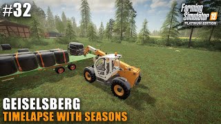 Geiselsberg Timelapse 32 Silage Work Farming Simulator 19 Seasons [upl. by Ysirhc]