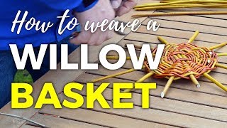 How to Weave a Willow Basket  Part 1 [upl. by Frankie958]