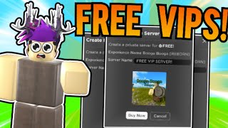 Free MONTHLY Vip Servers Roblox Booga Booga [upl. by Hazeefah]