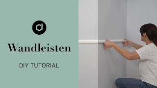 Wandleisten schnell amp einfach anbringen DIY Tutorial von decoflair [upl. by Chafee658]