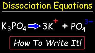 How To Write The Dissociation Equations of Ionic Compounds [upl. by Jacey]