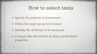 How and When to use Psychometric Tests  Crash course in Psychometric Testing  Module 4 [upl. by Nylehtak747]