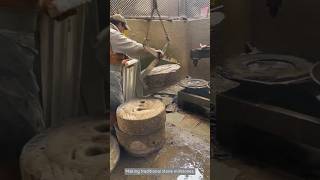 Making traditional stone millstones [upl. by Wynny706]