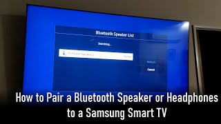 How to connect a Bluetooth speaker to a Samsung TV [upl. by Dde]