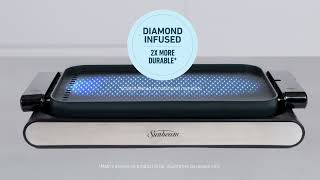 DiamondForce™ ReversaGrill™ BBQ Grill  Diamond infused nonstick coating  Sunbeam [upl. by Anivlac]