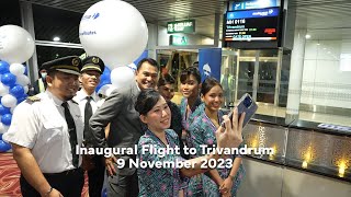 Inaugural Flight to Trivandrum India​ [upl. by Aveline]