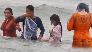 COXS BAZAR SEA BEACH  SHUGONDHA BEACH  Sea Bath Activities and Beach Walk [upl. by Redfield]