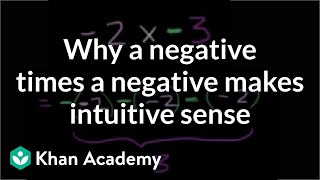 Why a negative times a negative makes intuitive sense  PreAlgebra  Khan Academy [upl. by Annerb]