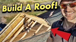 How To Build A Small Roof  Valley Roof Framing [upl. by Hgierb126]