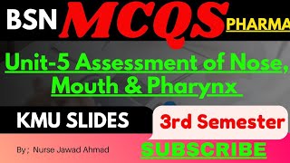 Unit5 Assessment of Nose Mouth amp Pharynx  HA1  2024 [upl. by Fokos]