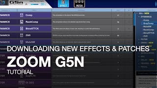 Zoom G5n Downloading New Effects and Patches [upl. by Riegel]