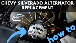 How to Replace Alternator 20002007 Chevy Silverado [upl. by Hawk360]