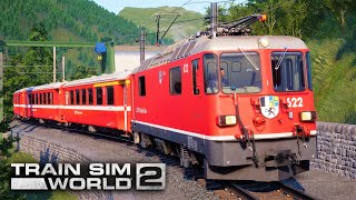 TRAIN SIM WORLD 2  Arosalinie Chur  Arosa  Rhätische Bahn – Ge 44 II Expresszug  TSW 2 Schweiz [upl. by Sulokcin138]