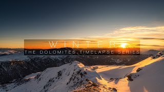 WINTER  DOLOMITES 4K TIMELAPSE [upl. by Conlee]