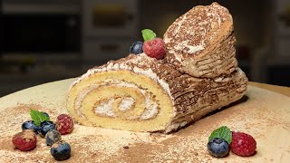 How to Make a Bûche de Noël  Yule Log [upl. by Bhayani]