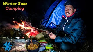 Winter Solo Night Camping In Uttarakhand Forest  Camping In India  UnknownDreamer [upl. by Anead]