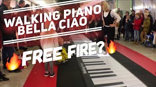 BELLA CIAO on GIANT PIANO [upl. by Leiram]