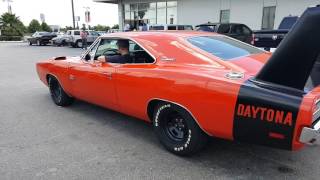 1969 Dodge Charger Daytona burnout [upl. by Letisha460]