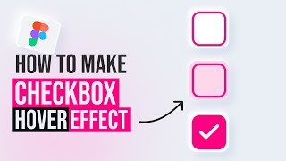 Checkbox with Hover Effect  Figma Interactive Components [upl. by Oinolopa]