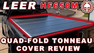 LEER HF650M Hard QuadFolding Low Profile Tonneau Cover Review [upl. by Rachele]